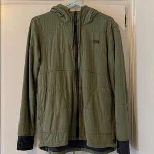 The North Face Women’s Green Hooded Puffer Jacket